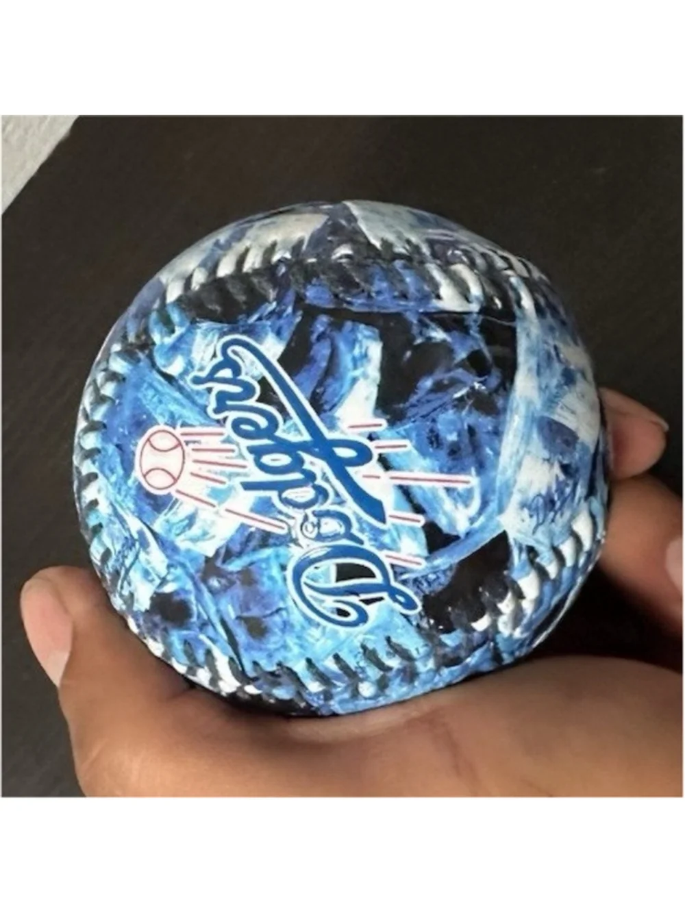 Rawlings OFCMW-R Official Size 9in Blue Camo Baseball MLB Official Line
